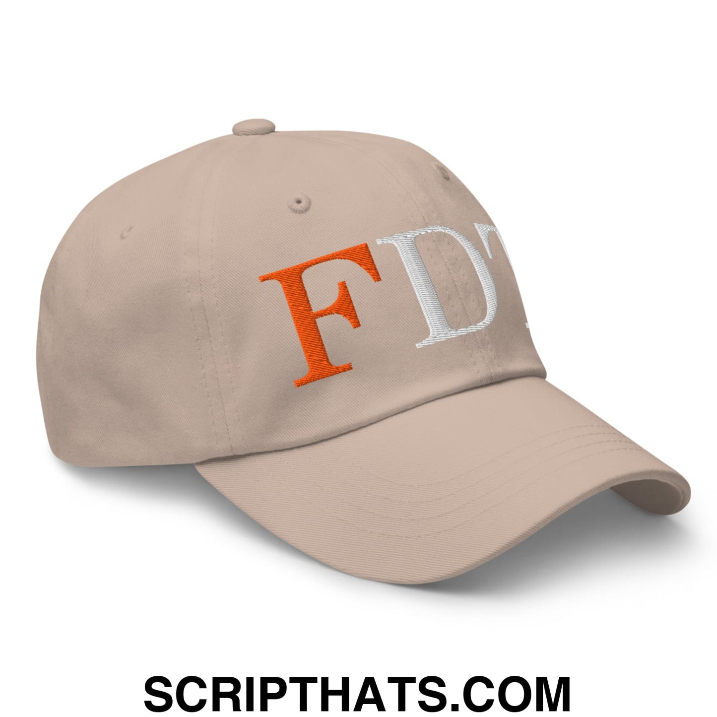 FDT Fuck Donald Trump Embroidered Unstructured Dad Hat Stone
