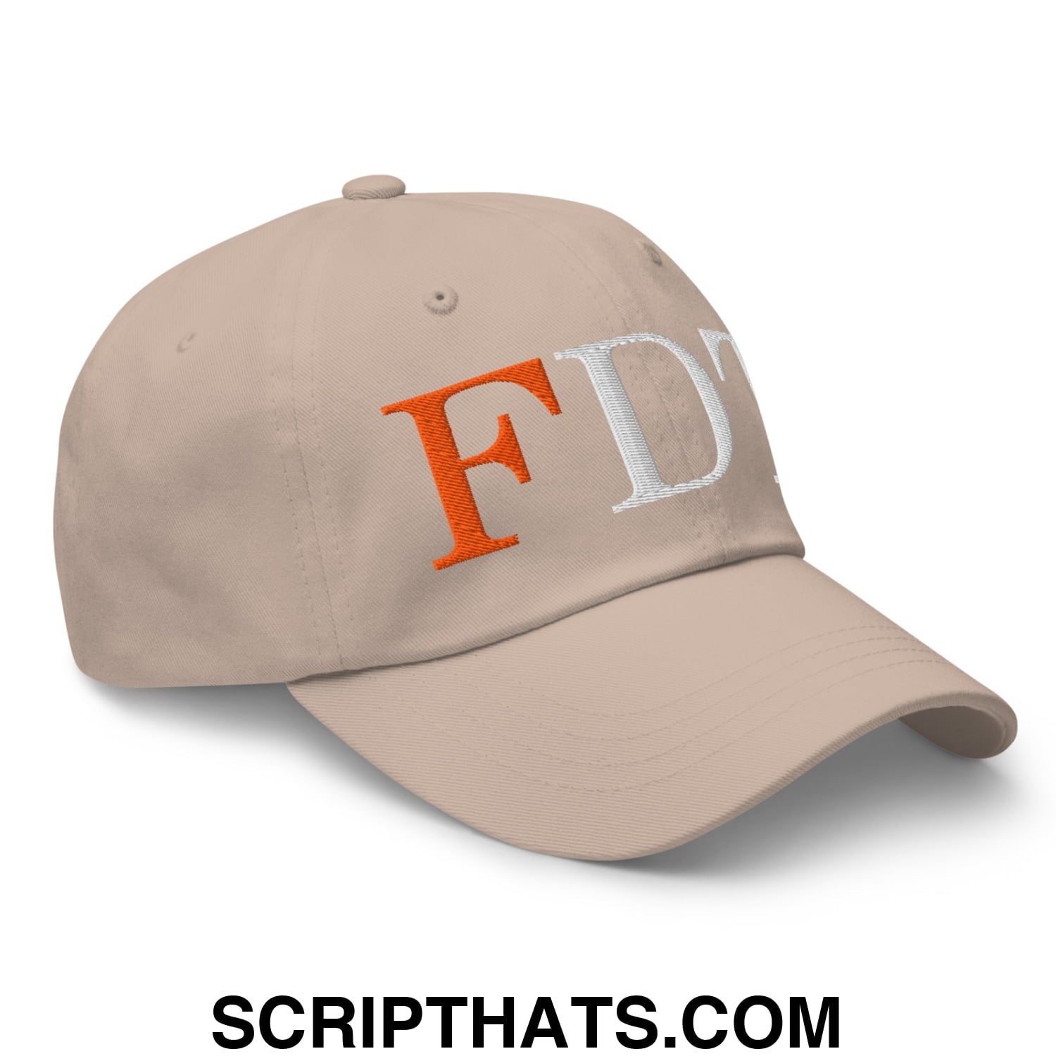FDT Fuck Donald Trump Embroidered Unstructured Dad Hat Stone