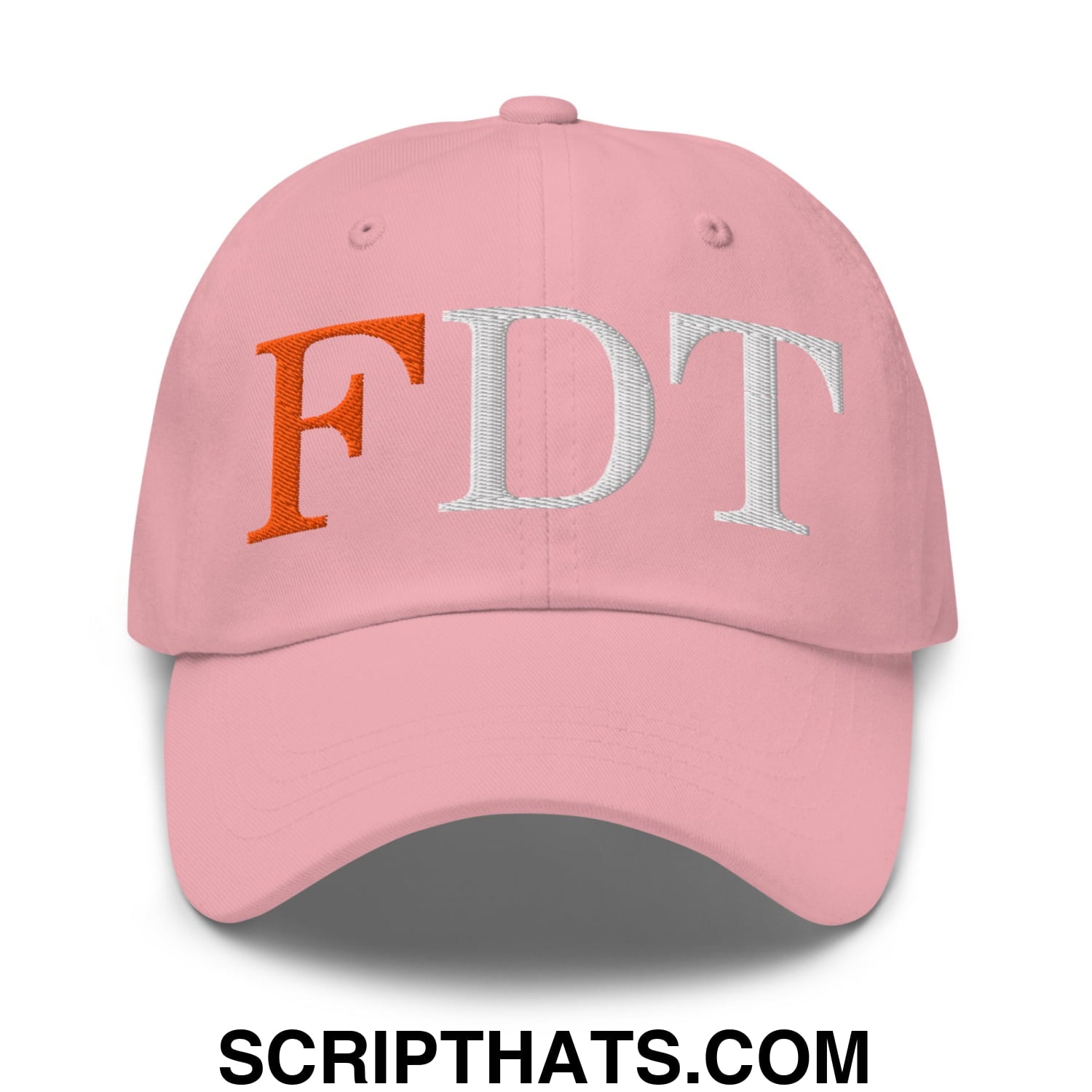 FDT Fuck Donald Trump Embroidered Unstructured Dad Hat Pink