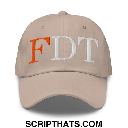 FDT Fuck Donald Trump Embroidered Unstructured Dad Hat Stone