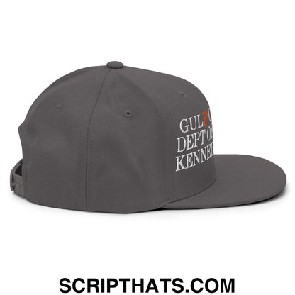 FDT Gulf of Mexico Dept of Defense Kennedy Center Embroidered Flat Bill Brim Snapback Hat Dark Grey