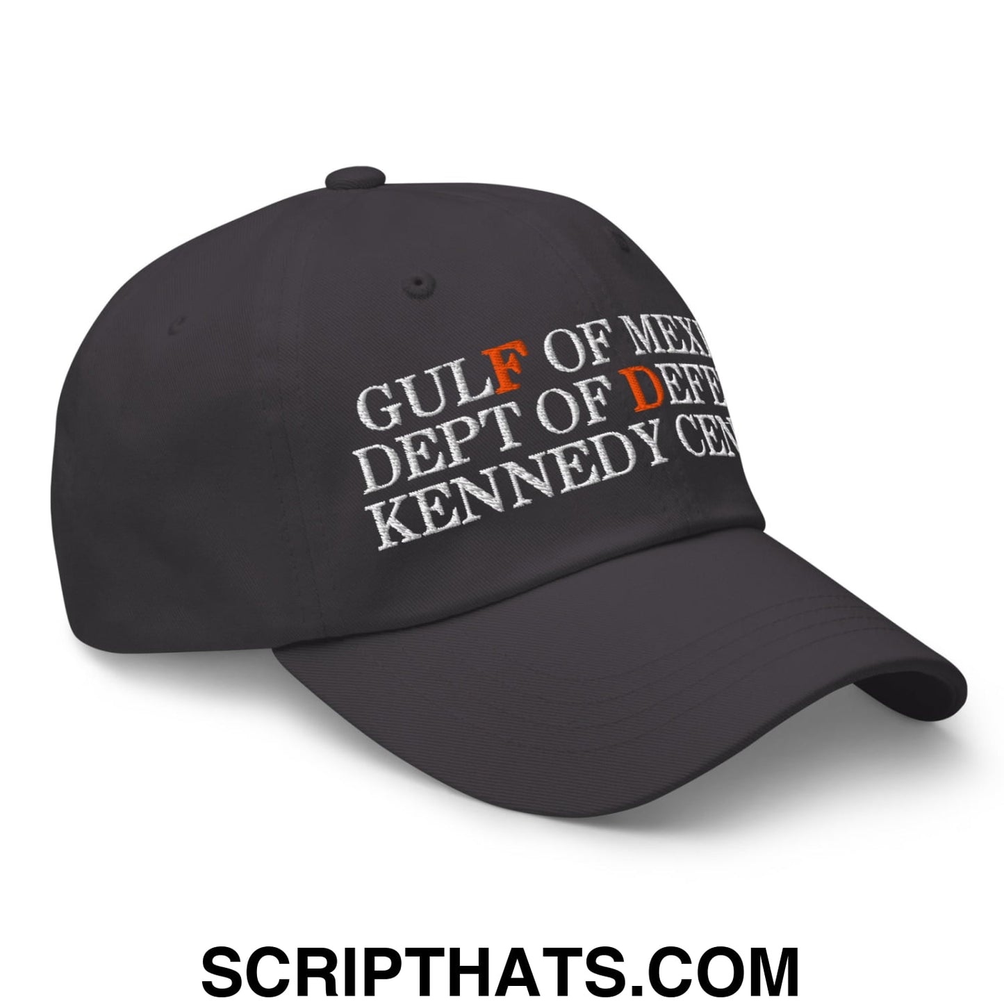 FDT Gulf of Mexico Dept of Defense Kennedy Center Embroidered Unstructured Dad Hat Dark Grey