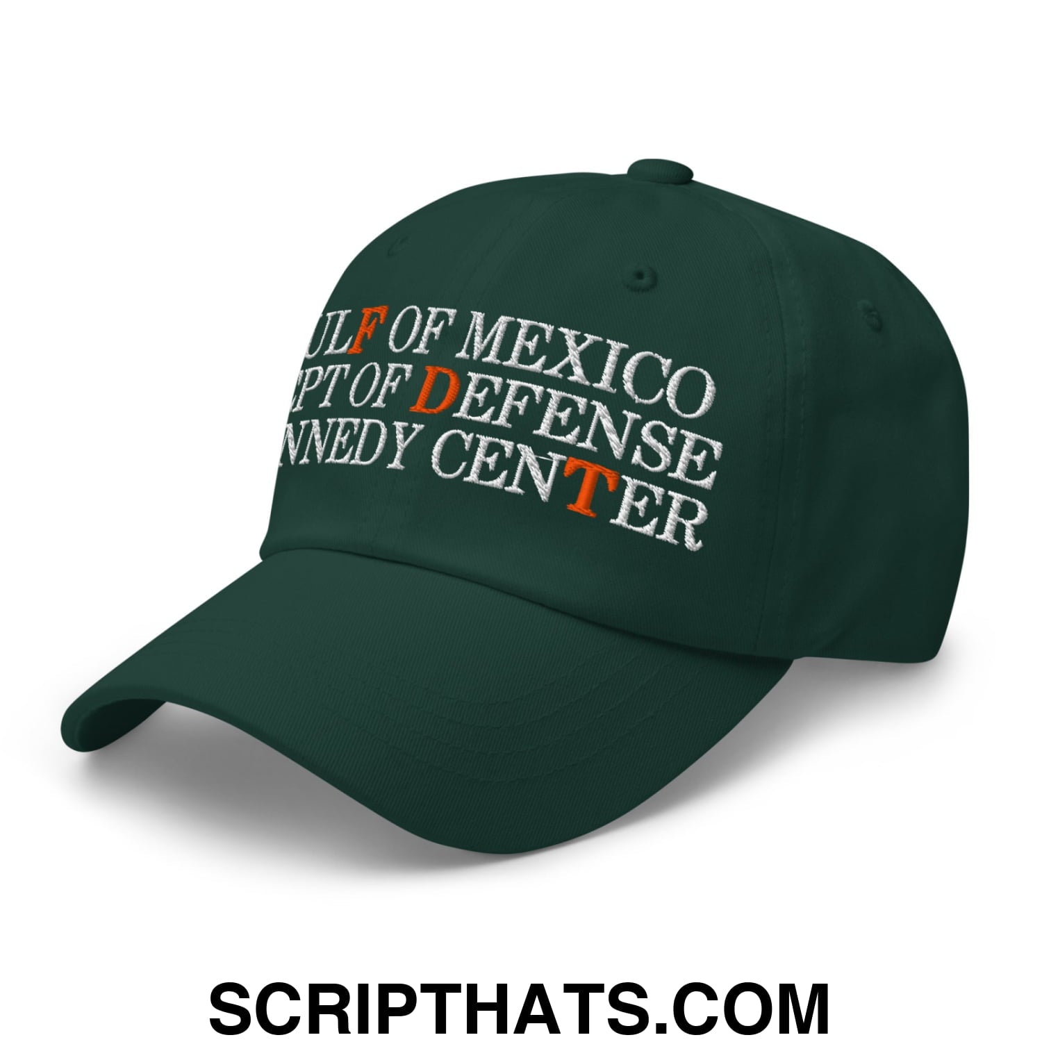 FDT Gulf of Mexico Dept of Defense Kennedy Center Embroidered Unstructured Dad Hat Spruce