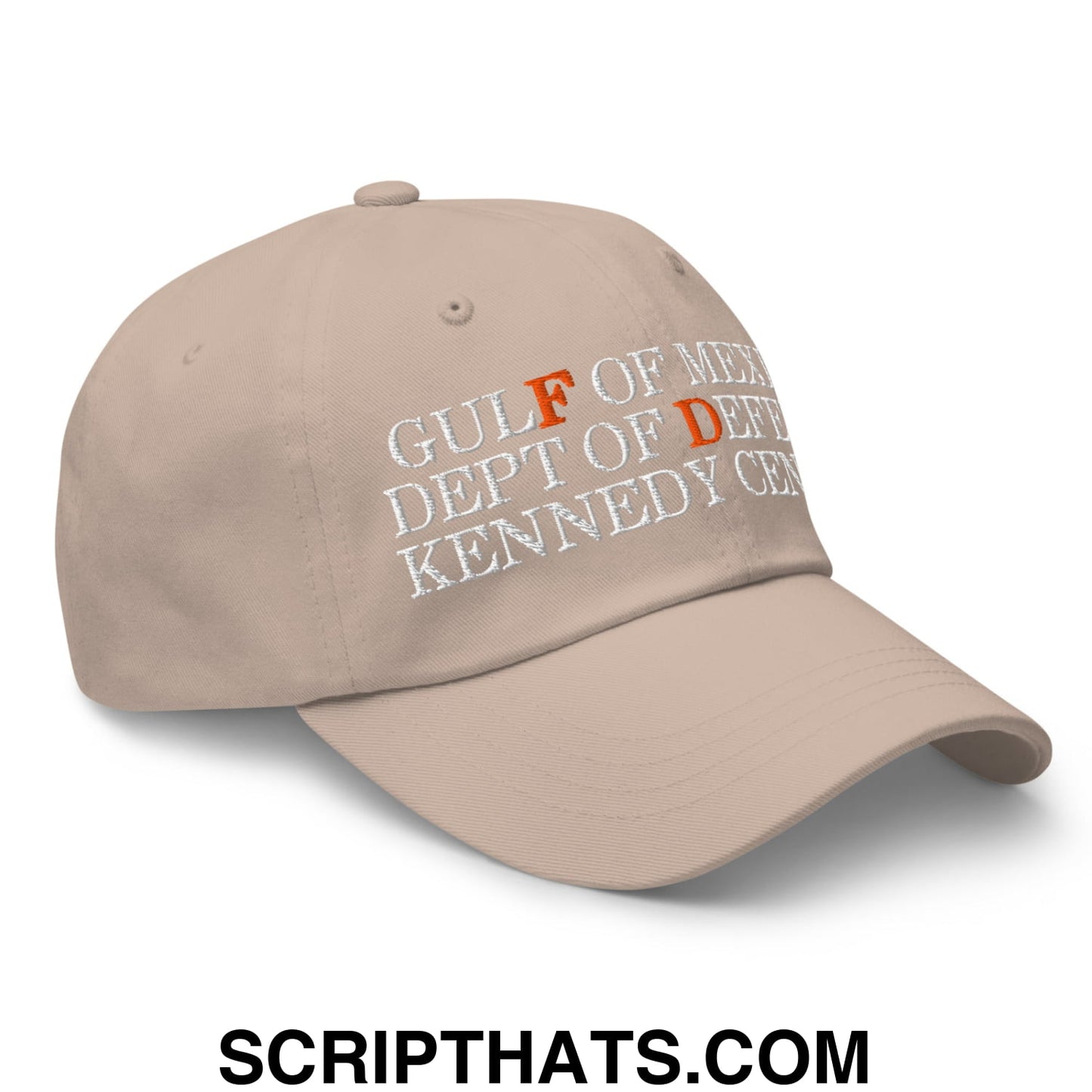 FDT Gulf of Mexico Dept of Defense Kennedy Center Embroidered Unstructured Dad Hat Stone