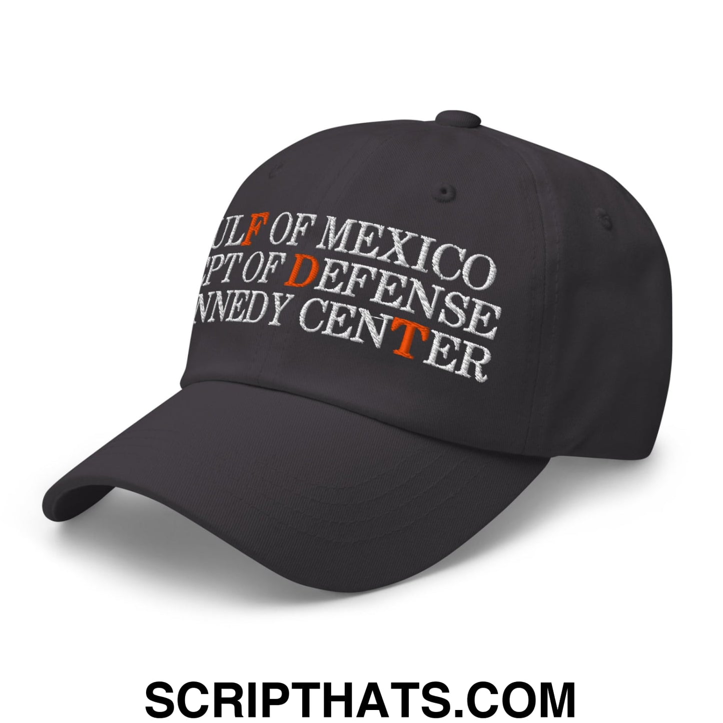 FDT Gulf of Mexico Dept of Defense Kennedy Center Embroidered Unstructured Dad Hat Dark Grey