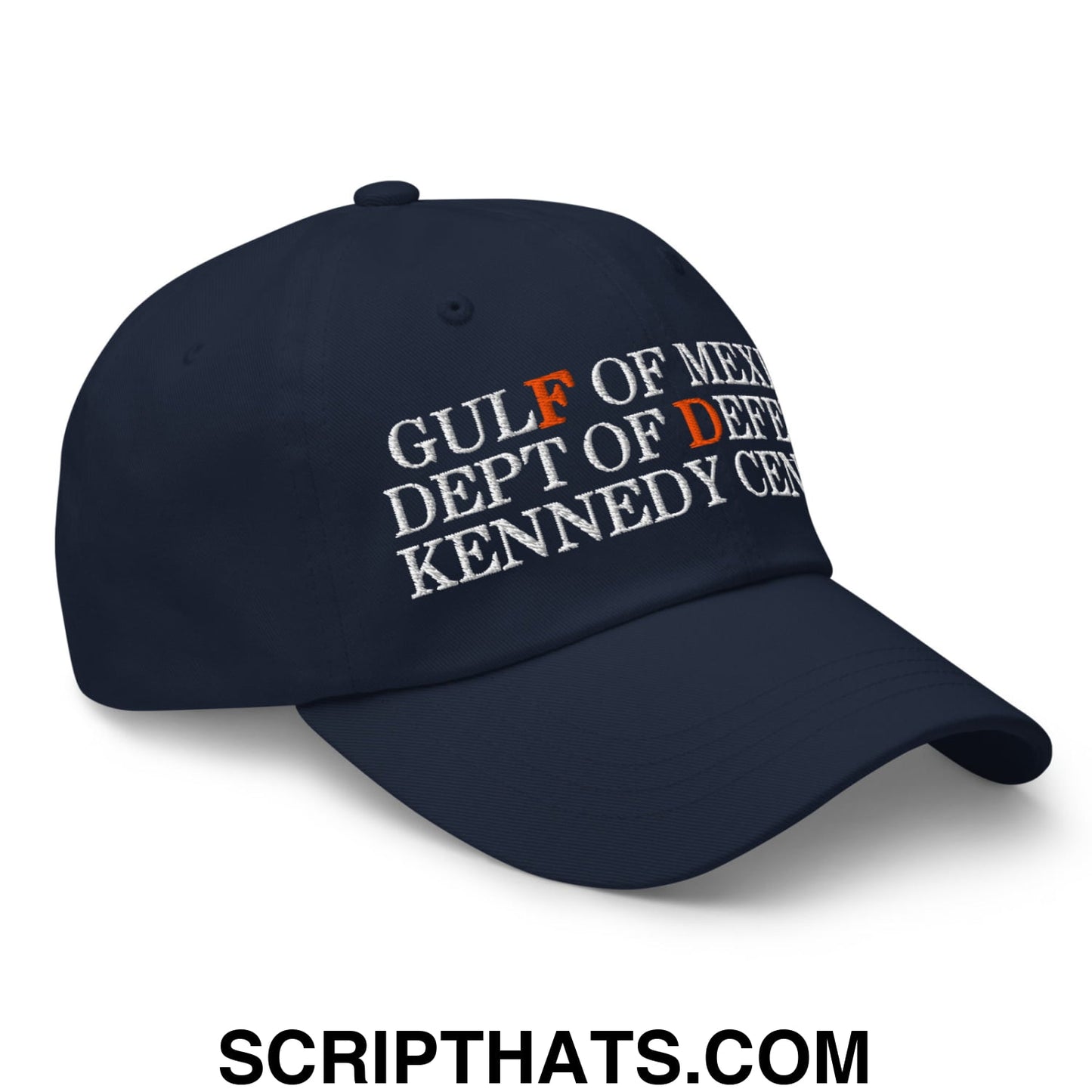 FDT Gulf of Mexico Dept of Defense Kennedy Center Embroidered Unstructured Dad Hat Navy