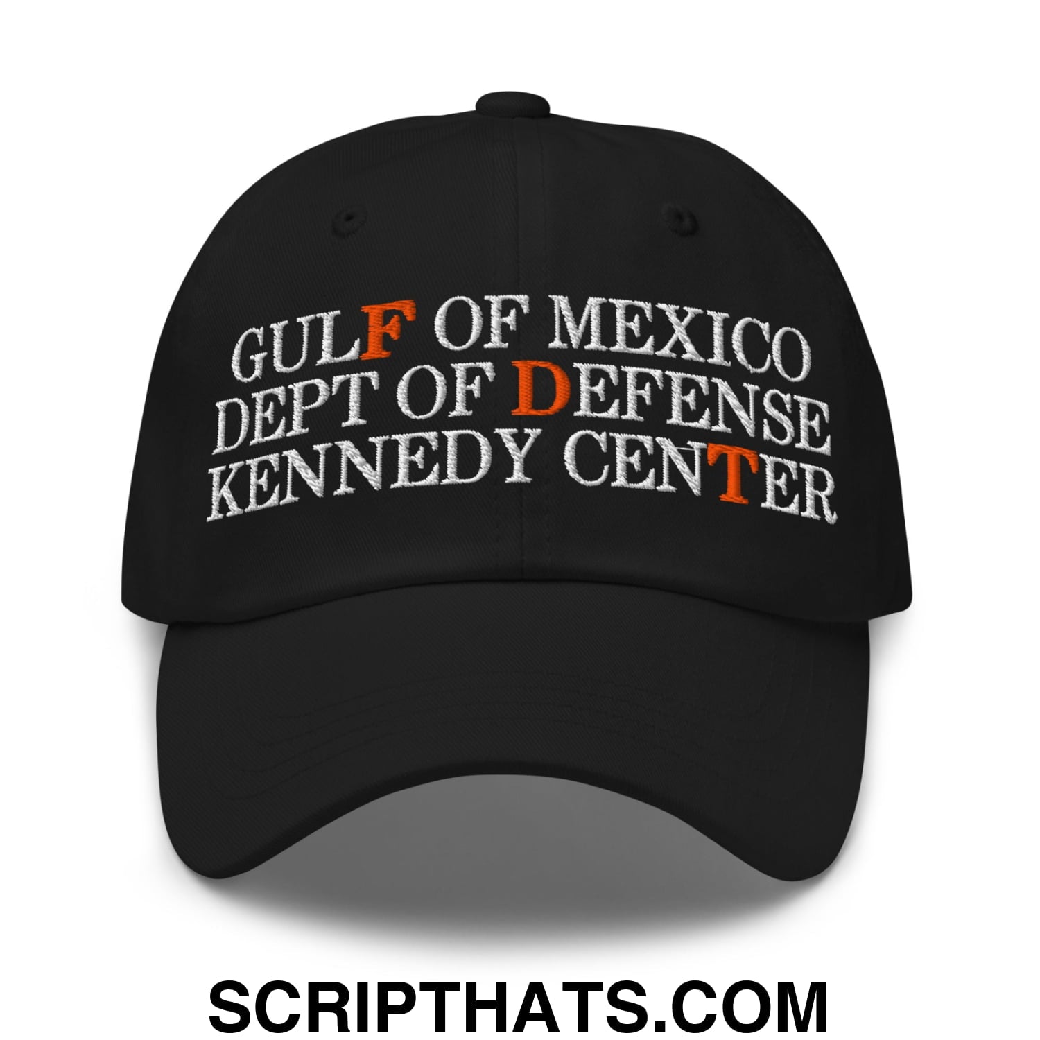FDT Gulf of Mexico Dept of Defense Kennedy Center Embroidered Unstructured Dad Hat Black