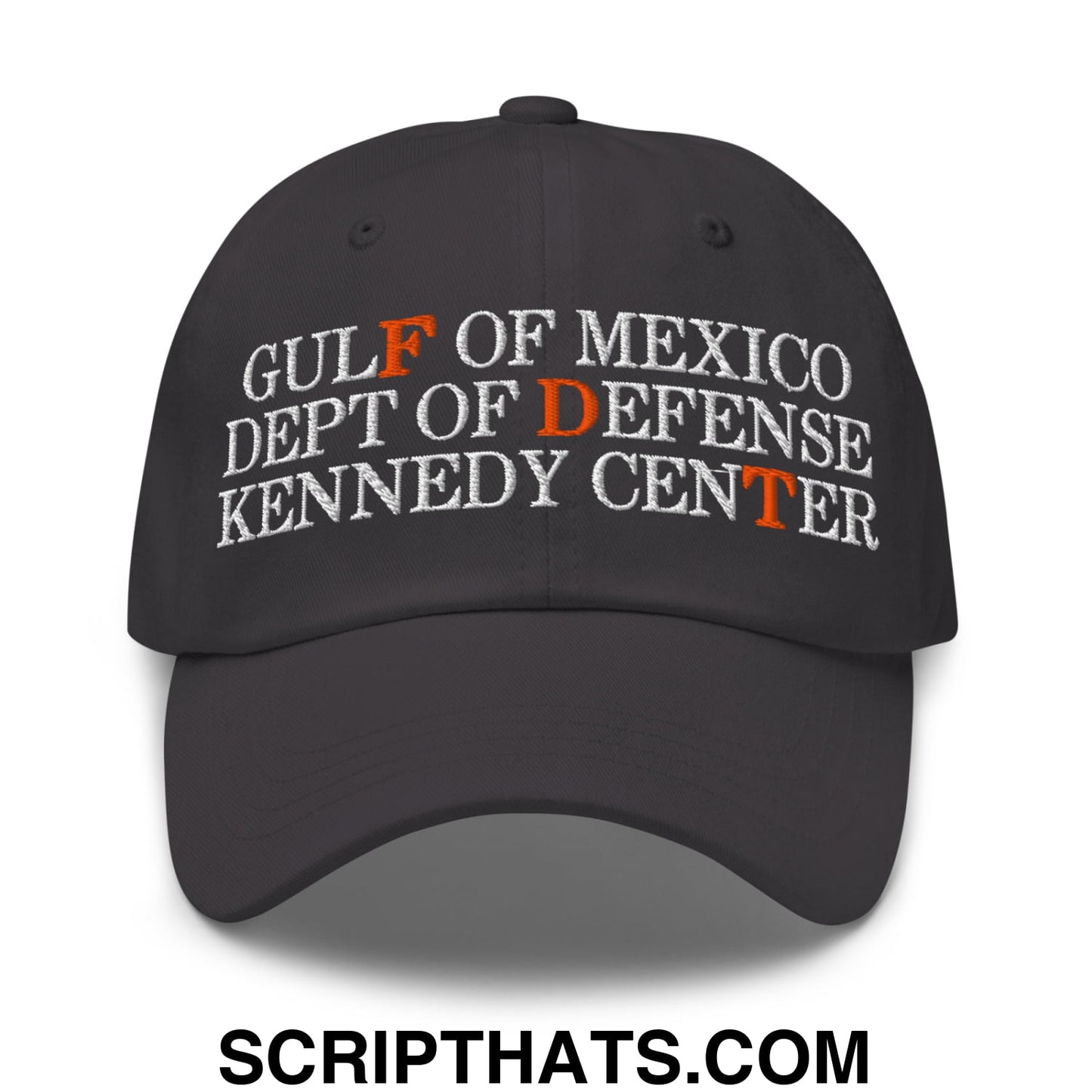 FDT Gulf of Mexico Dept of Defense Kennedy Center Embroidered Unstructured Dad Hat Dark Grey
