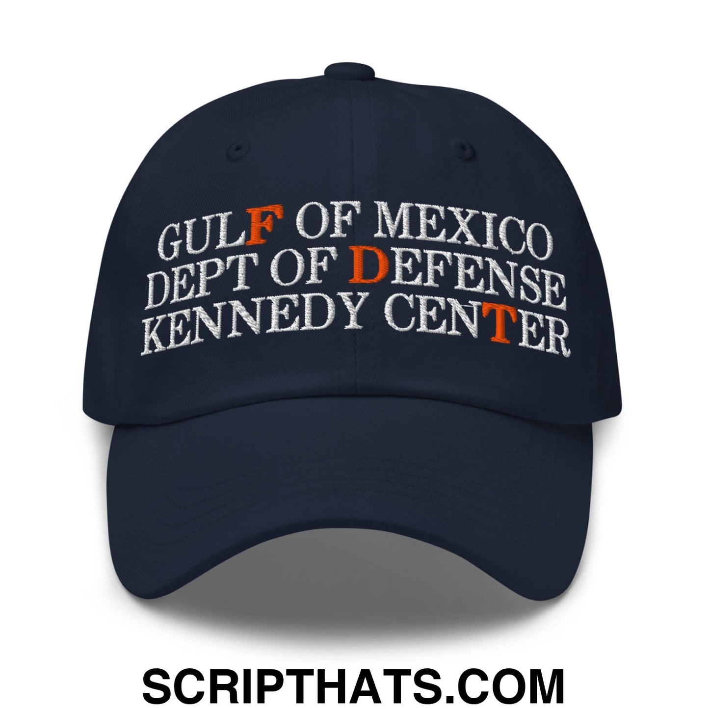FDT Gulf of Mexico Dept of Defense Kennedy Center Embroidered Unstructured Dad Hat Navy