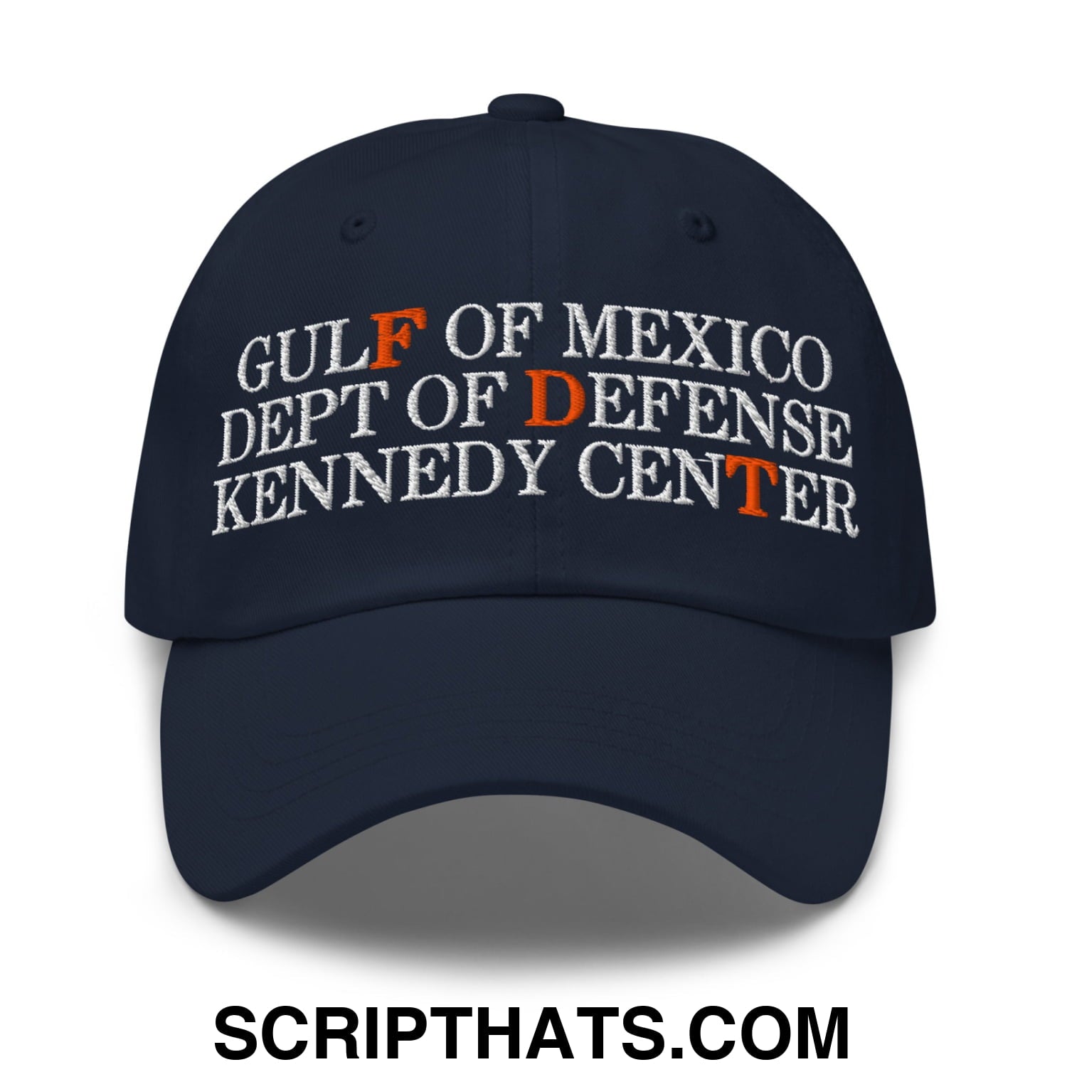 FDT Gulf of Mexico Dept of Defense Kennedy Center Embroidered Unstructured Dad Hat Navy