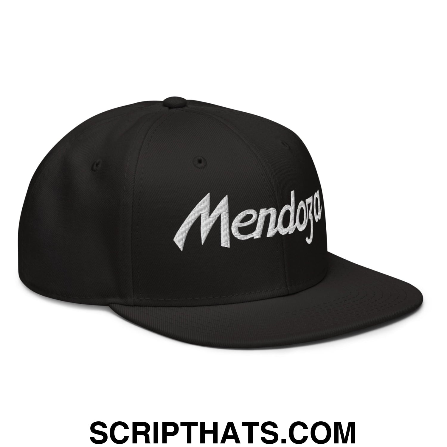 Fernando Mendoza 2026 Raiders Draft Day Vintage Sports Script Embroidered Flat Brim Bill Snapback Hat Black