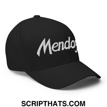 Fernando Mendoza 2026 Raiders Draft Day Vintage Sports Script Embroidered Stretch Fit Baseball Hat Black