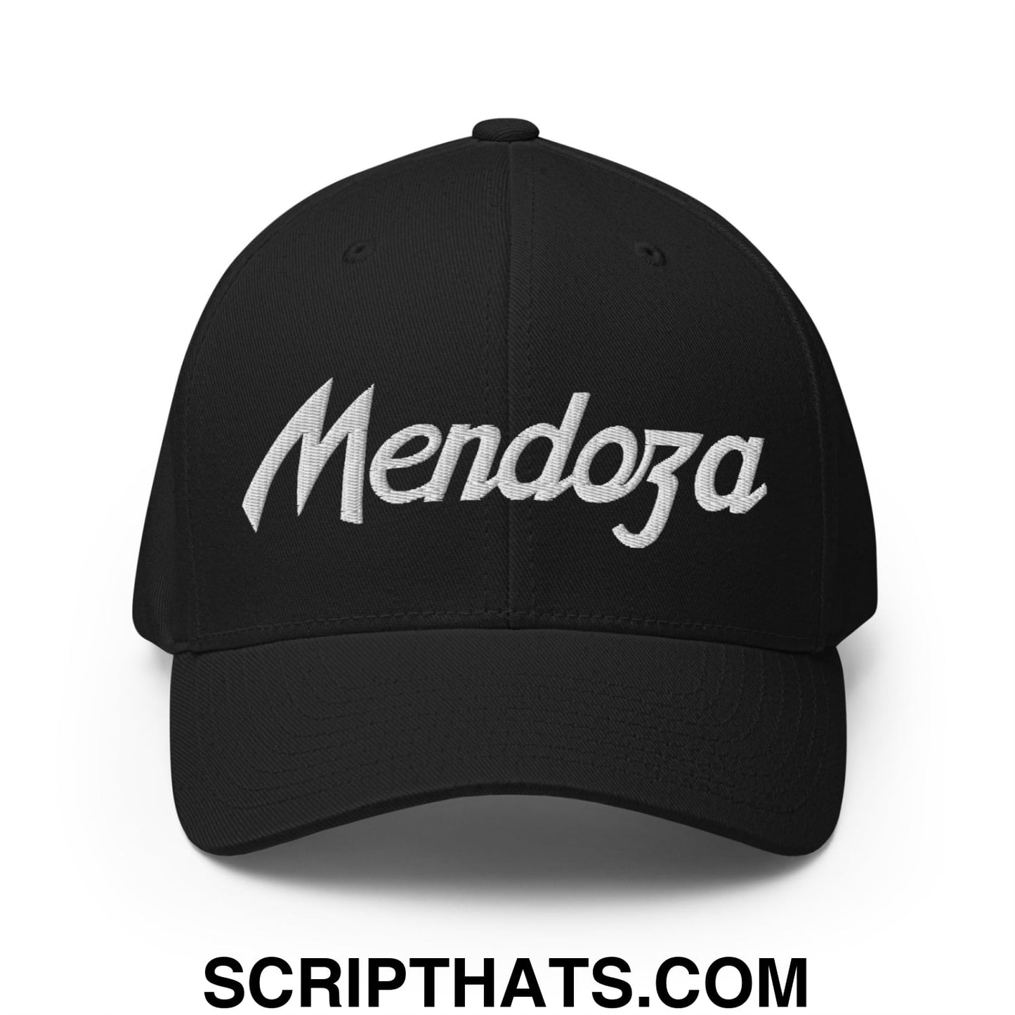 Fernando Mendoza 2026 Raiders Draft Day Vintage Sports Script Embroidered Stretch Fit Baseball Hat Black