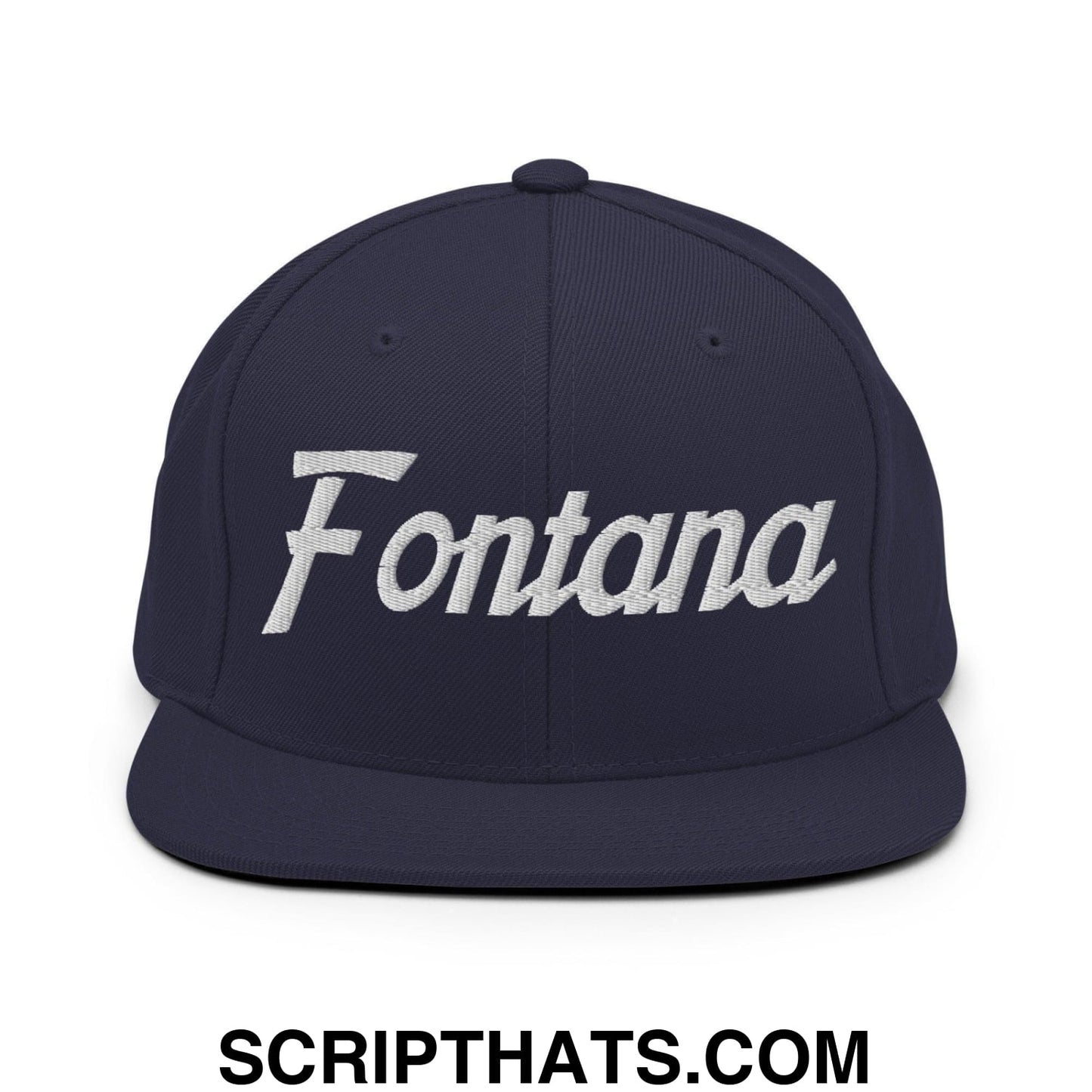 Fontana Script Snapback Hat Navy