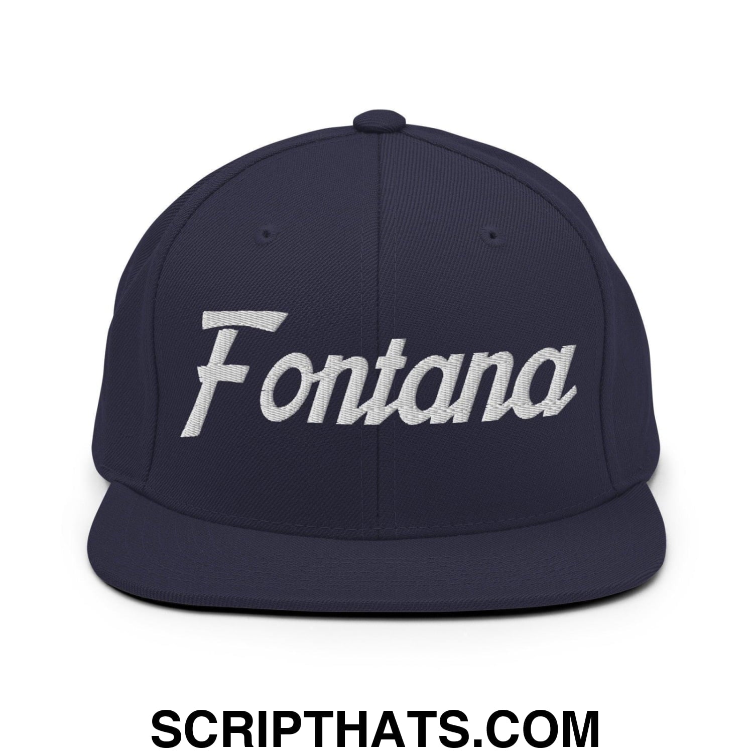 Fontana Script Snapback Hat Navy