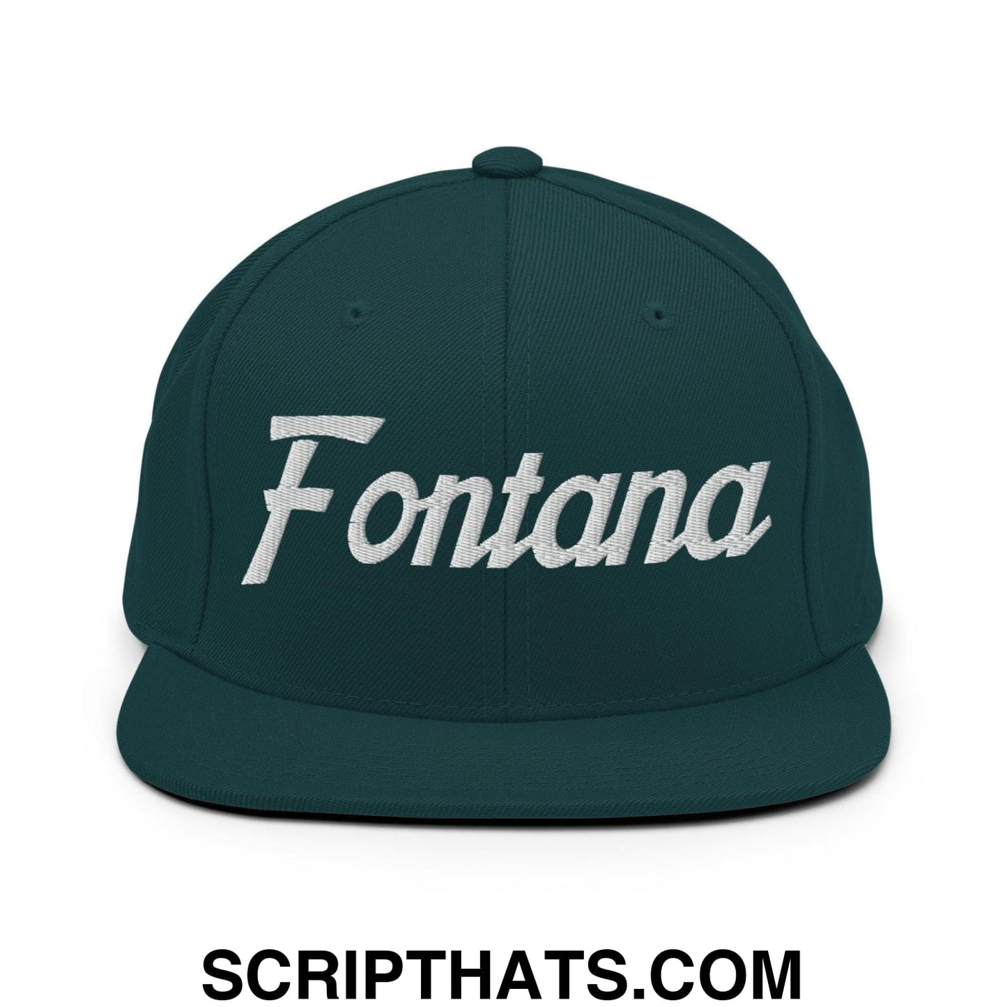 Fontana Script Snapback Hat Spruce