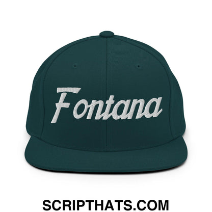 Fontana Script Snapback Hat Spruce