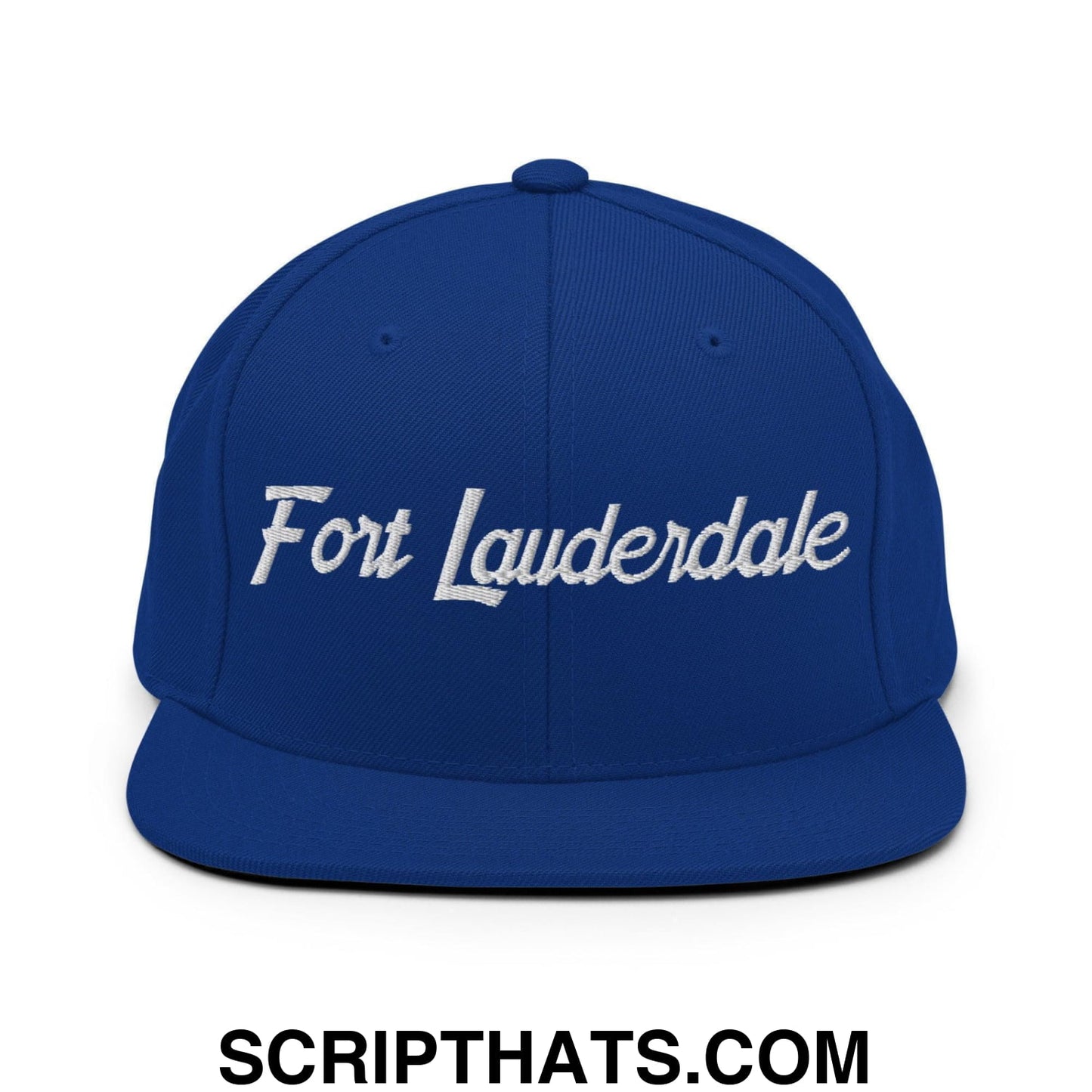 Fort Lauderdale Script Snapback Hat Royal Blue