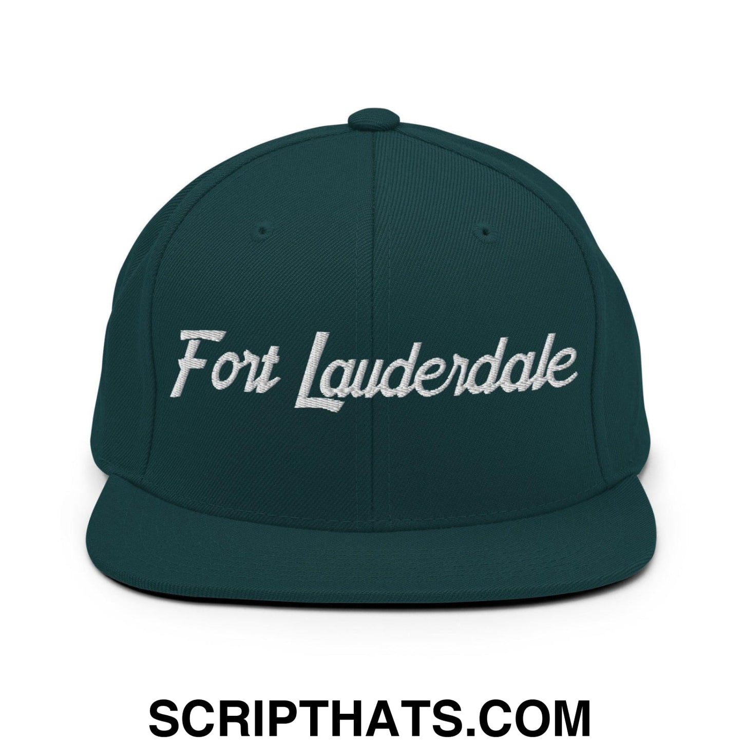 Fort Lauderdale Script Snapback Hat Spruce