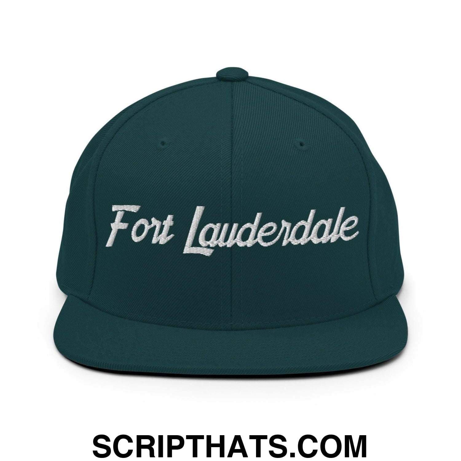 Fort Lauderdale Script Snapback Hat Spruce