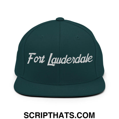 Fort Lauderdale Script Snapback Hat Spruce