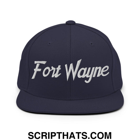 Fort Wayne Script Snapback Hat Navy