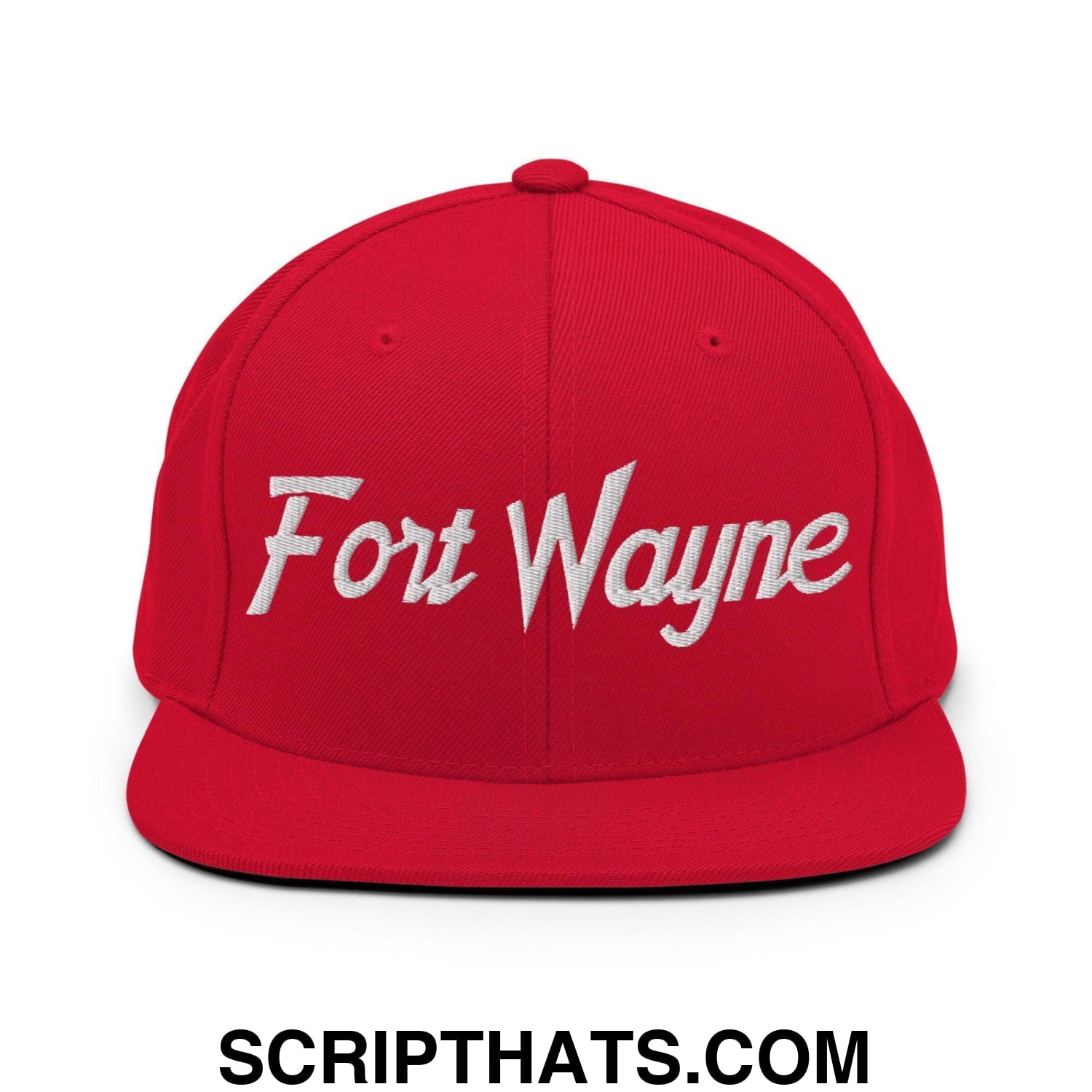 Fort Wayne Script Snapback Hat Red