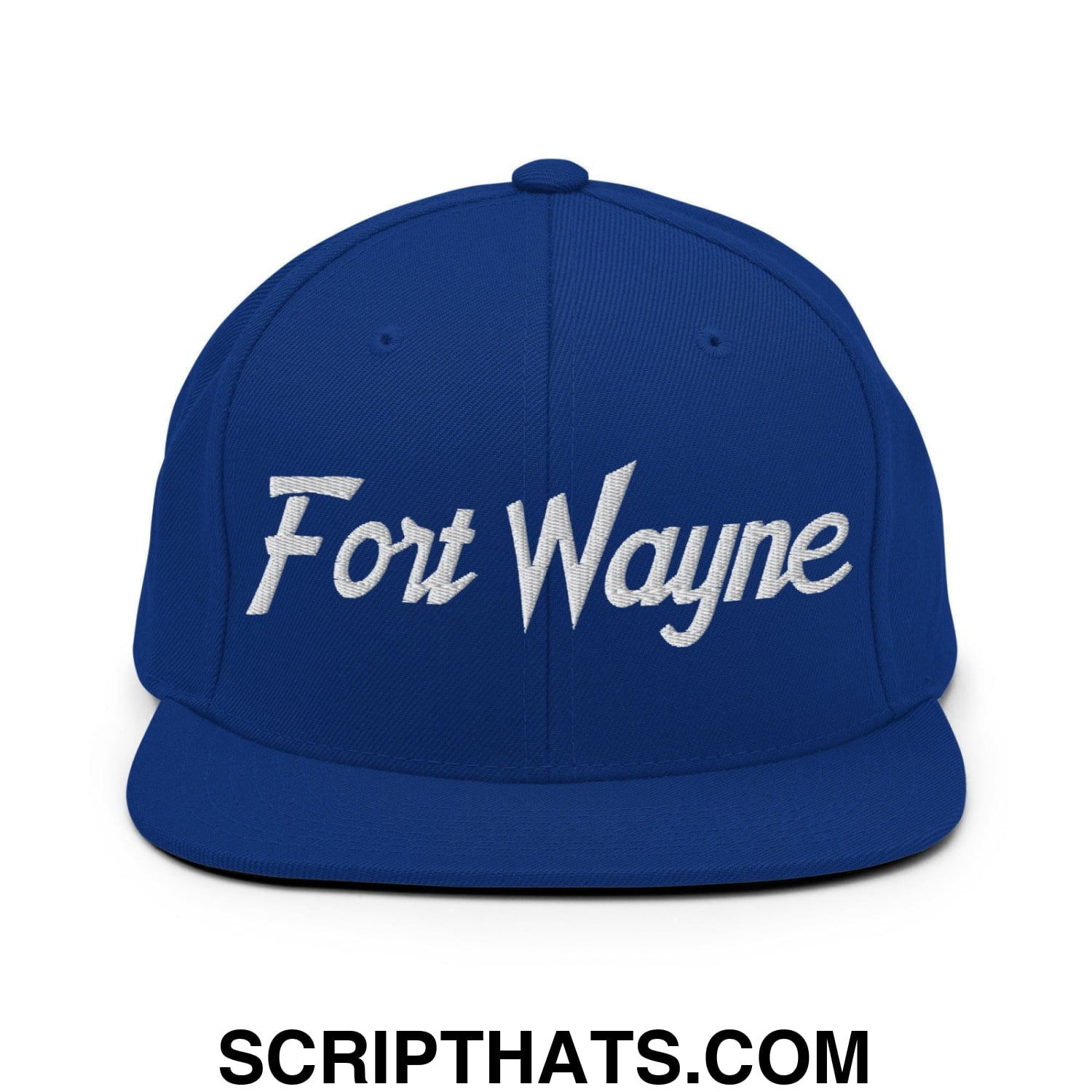 Fort Wayne Script Snapback Hat Royal Blue