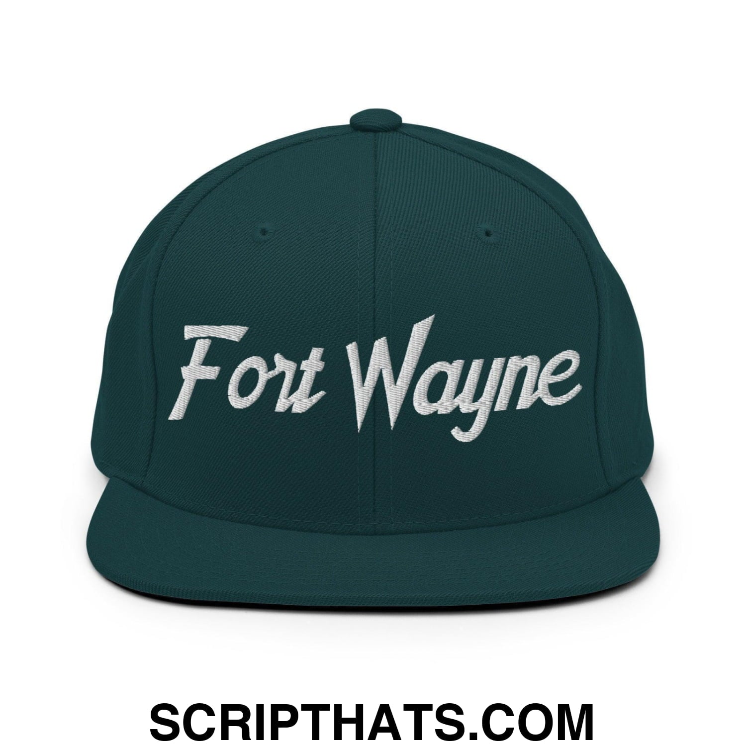 Fort Wayne Script Snapback Hat Spruce