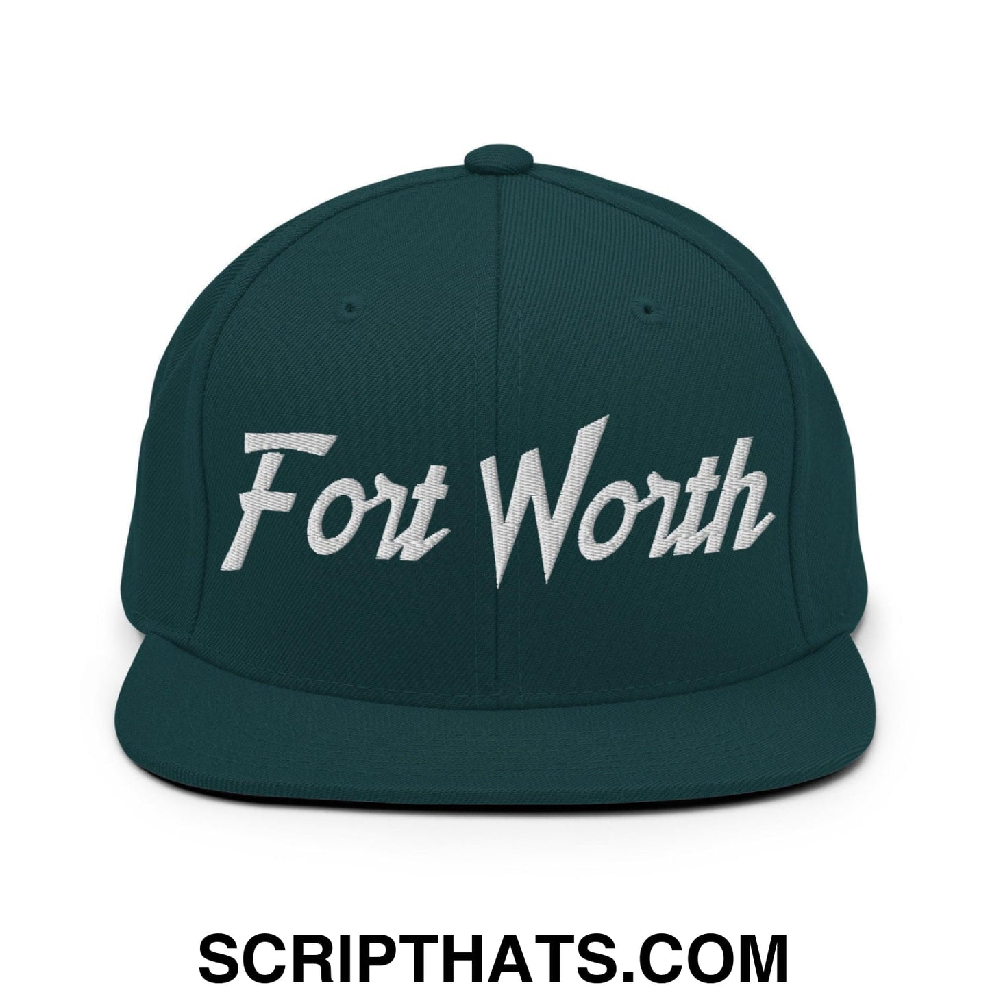 Fort Worth Script Snapback Hat Spruce