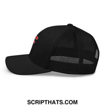 Forward Observations Group Embroidered Mesh Trucker Hat Black