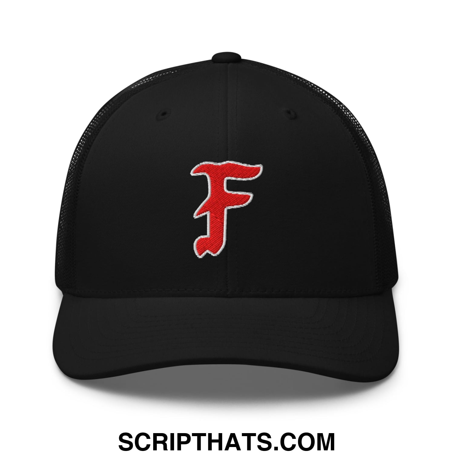 Forward Observations Group Embroidered Mesh Trucker Hat Black