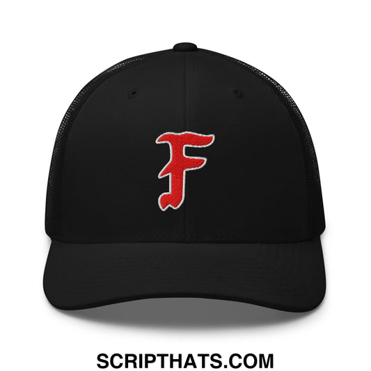Forward Observations Group Embroidered Mesh Trucker Hat Black