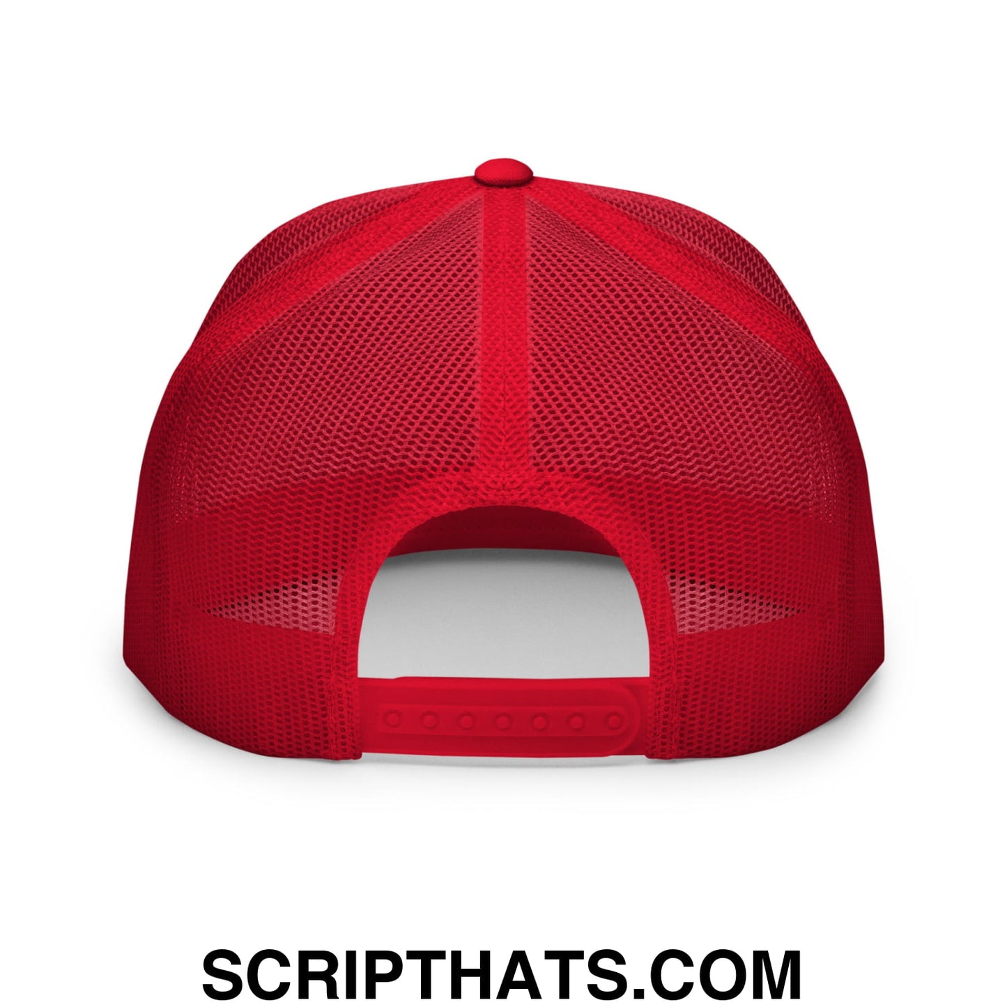 Foxy Grandpa Embroidered Flat Bill Brim Mesh Trucker Hat Default Title