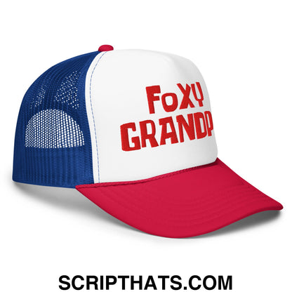 Foxy Grandpa Embroidered Foam Mesh Trucker Hat Default Title