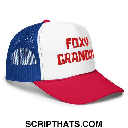 Foxy Grandpa Embroidered Foam Mesh Trucker Hat Default Title