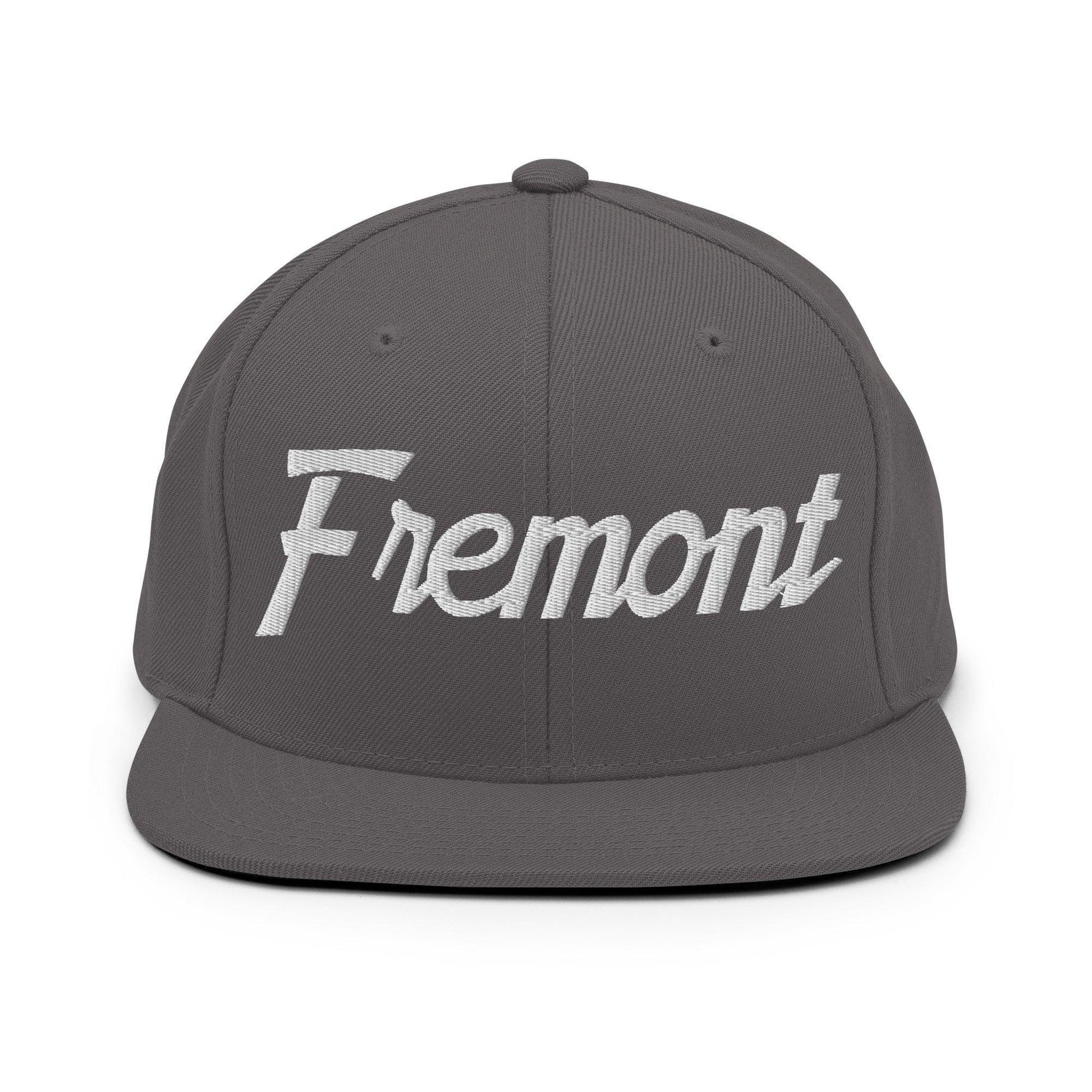 Fremont Script Snapback Hat Dark Grey
