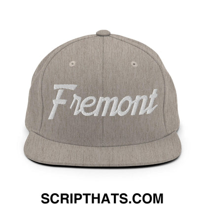 Fremont Script Snapback Hat Heather Grey