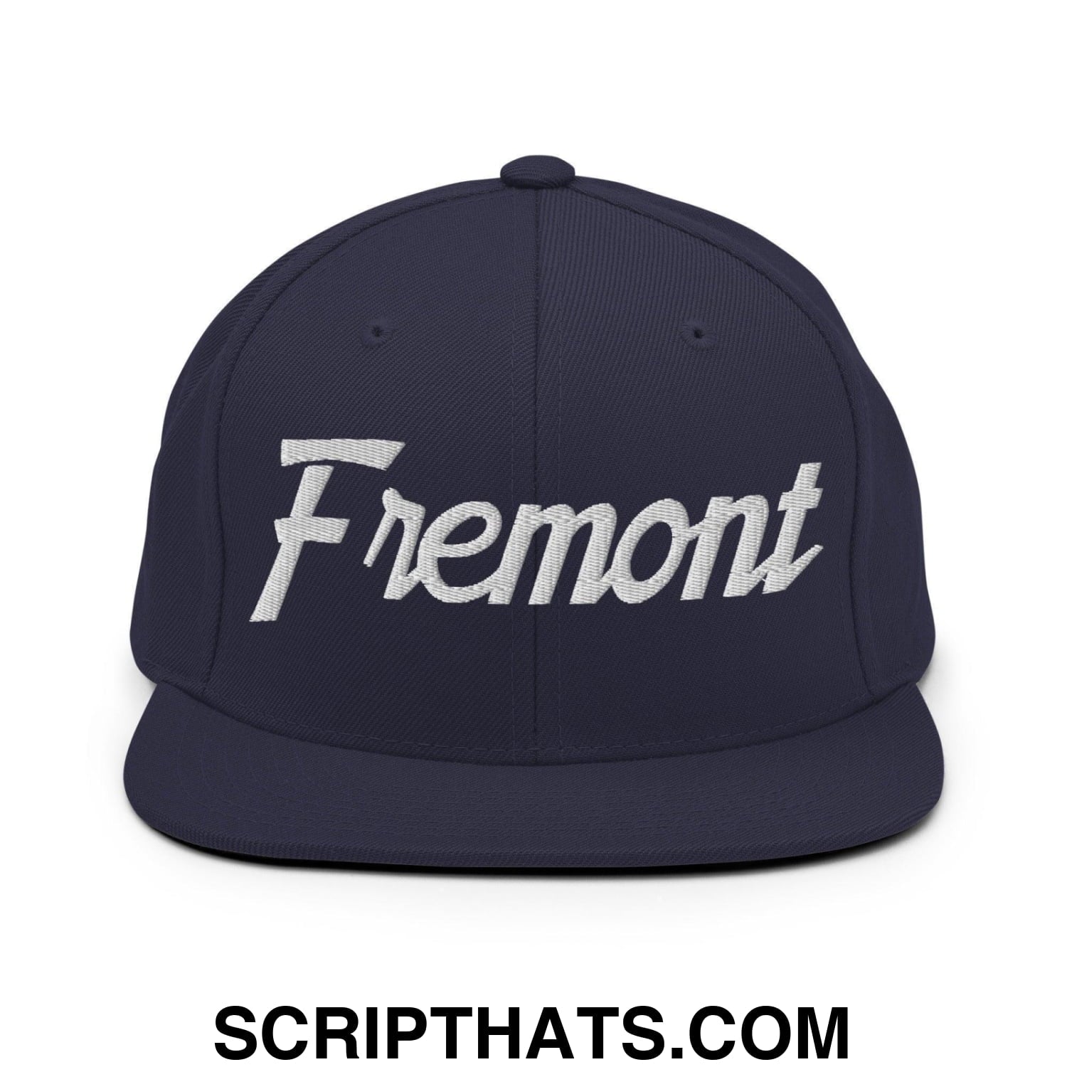 Fremont Script Snapback Hat Navy