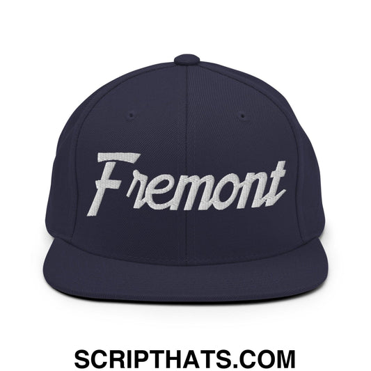 Fremont Script Snapback Hat Navy