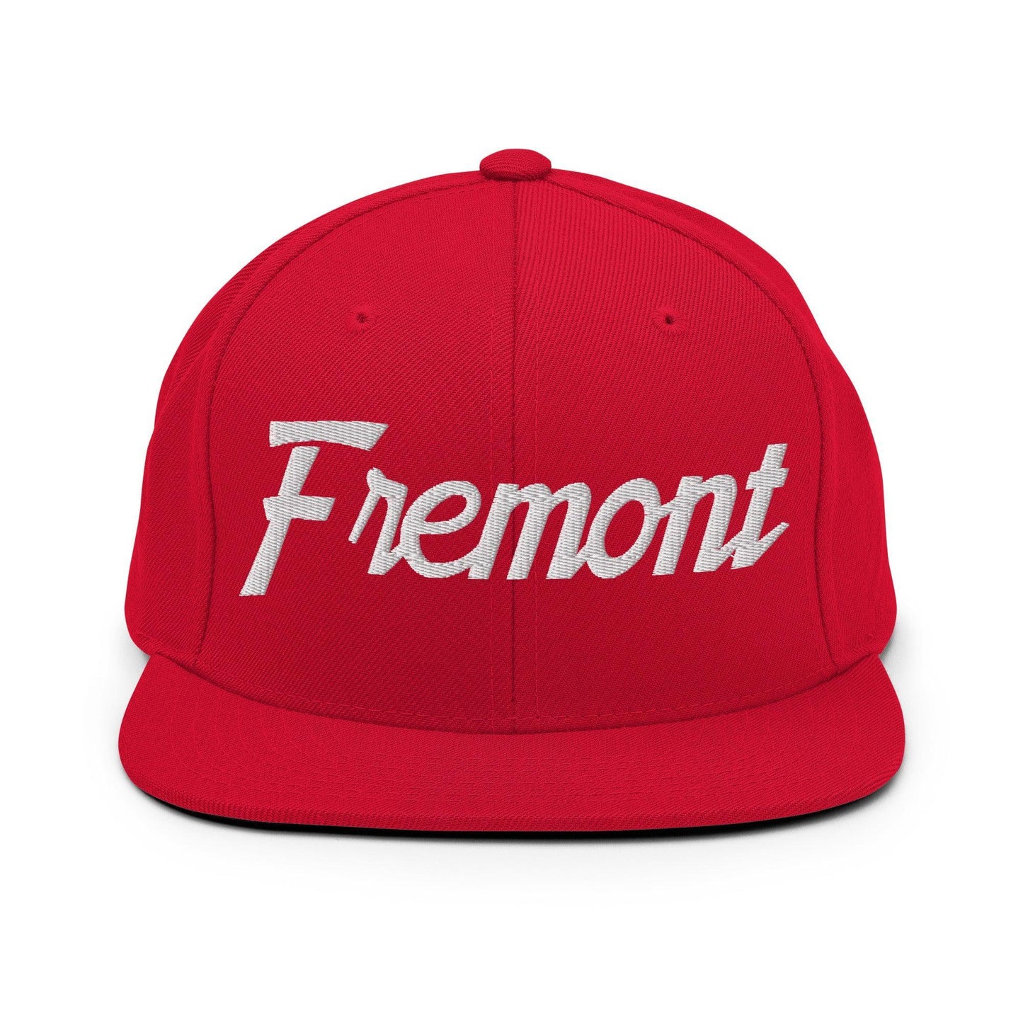 Fremont Script Snapback Hat Red