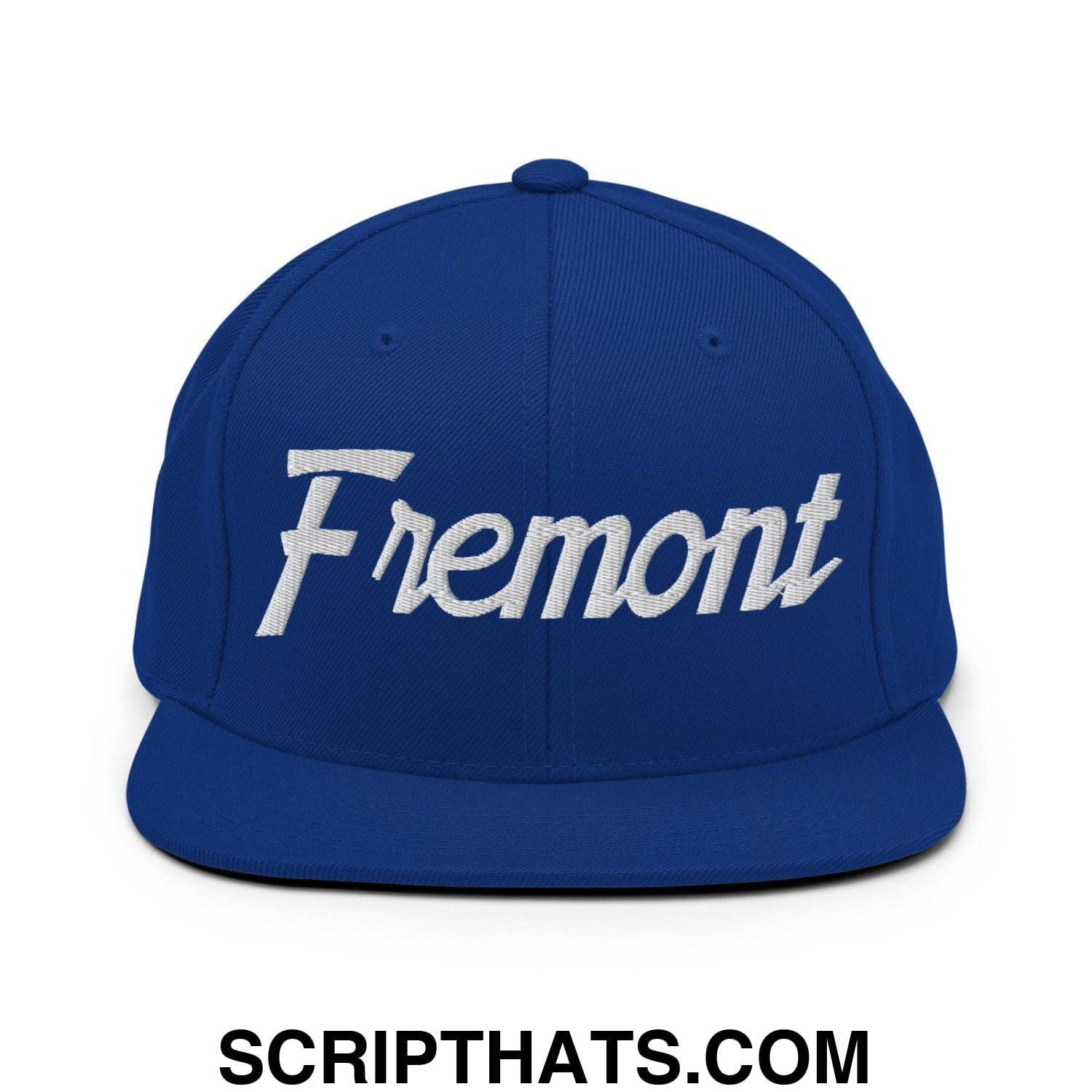 Fremont Script Snapback Hat Royal Blue