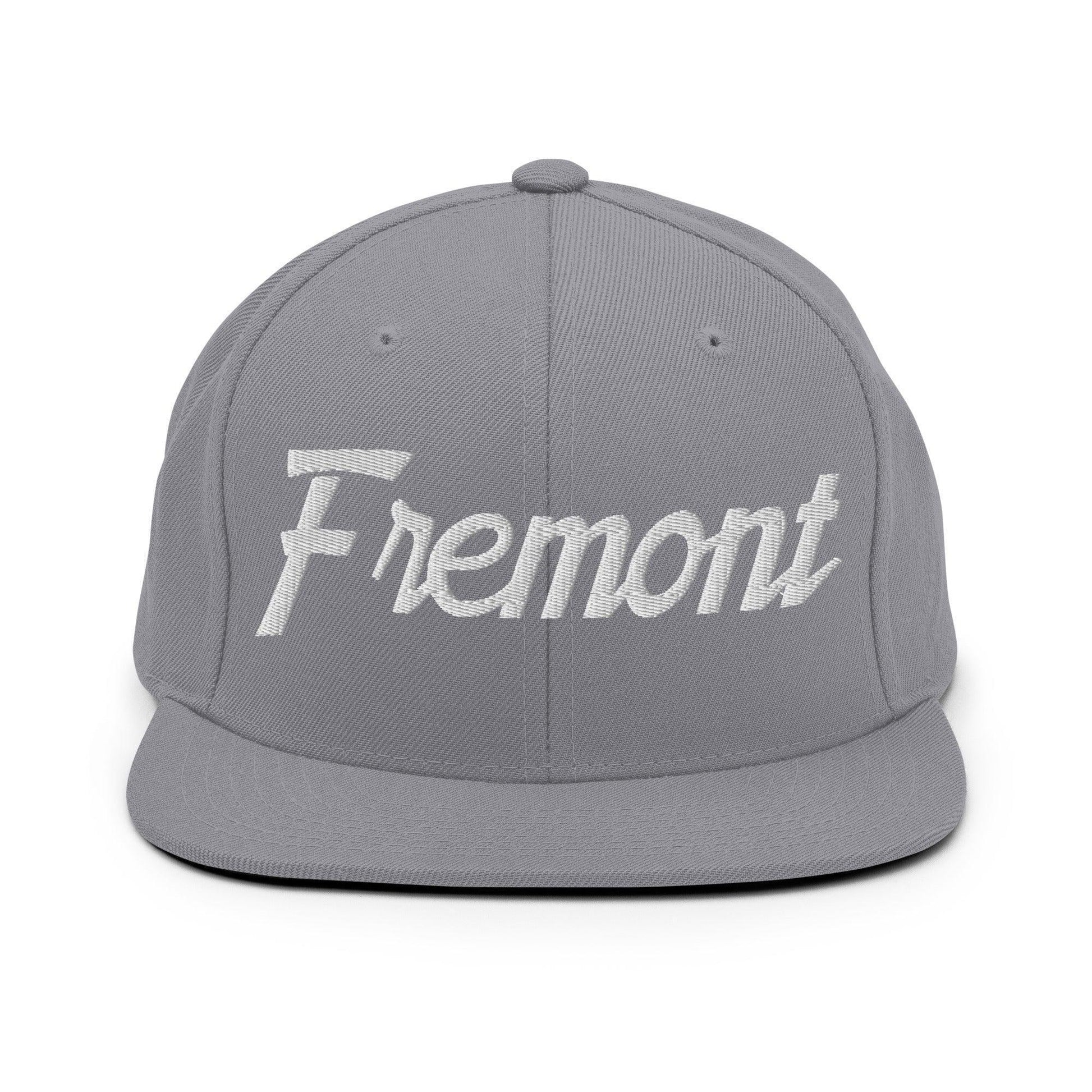 Fremont Script Snapback Hat Silver