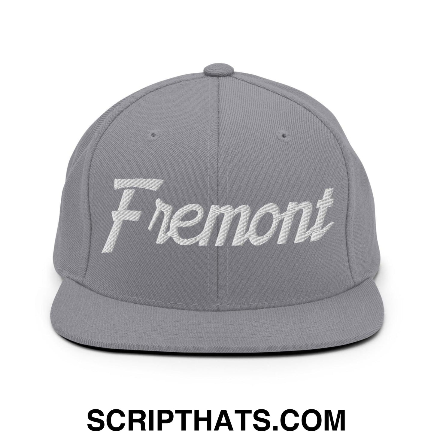 Fremont Script Snapback Hat Silver