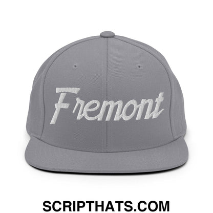 Fremont Script Snapback Hat Silver
