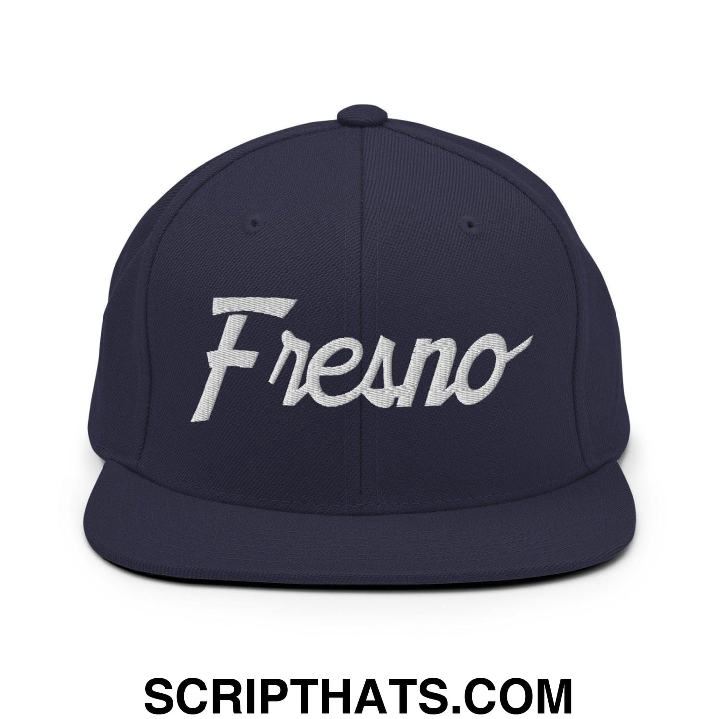 Fresno Script Snapback Hat Navy