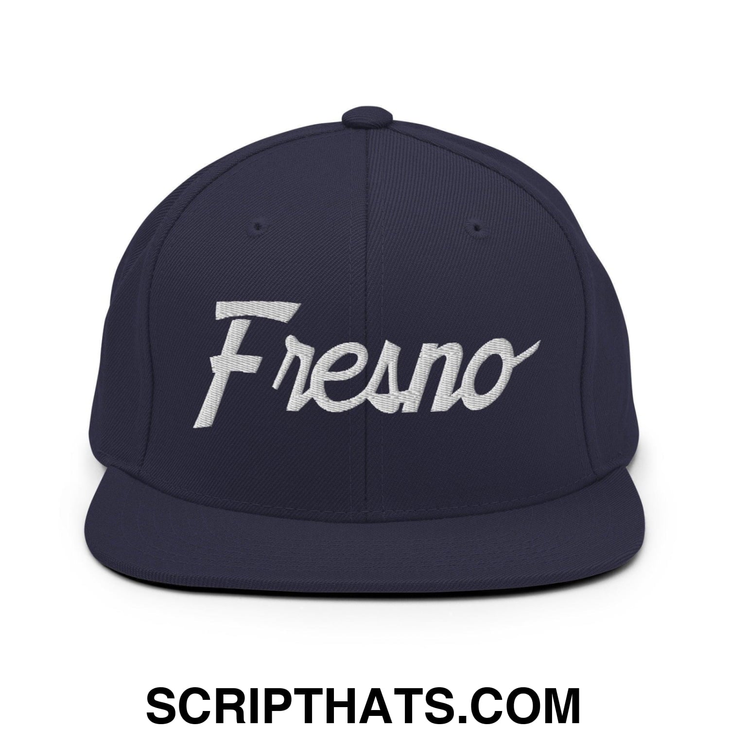 Fresno Script Snapback Hat Navy