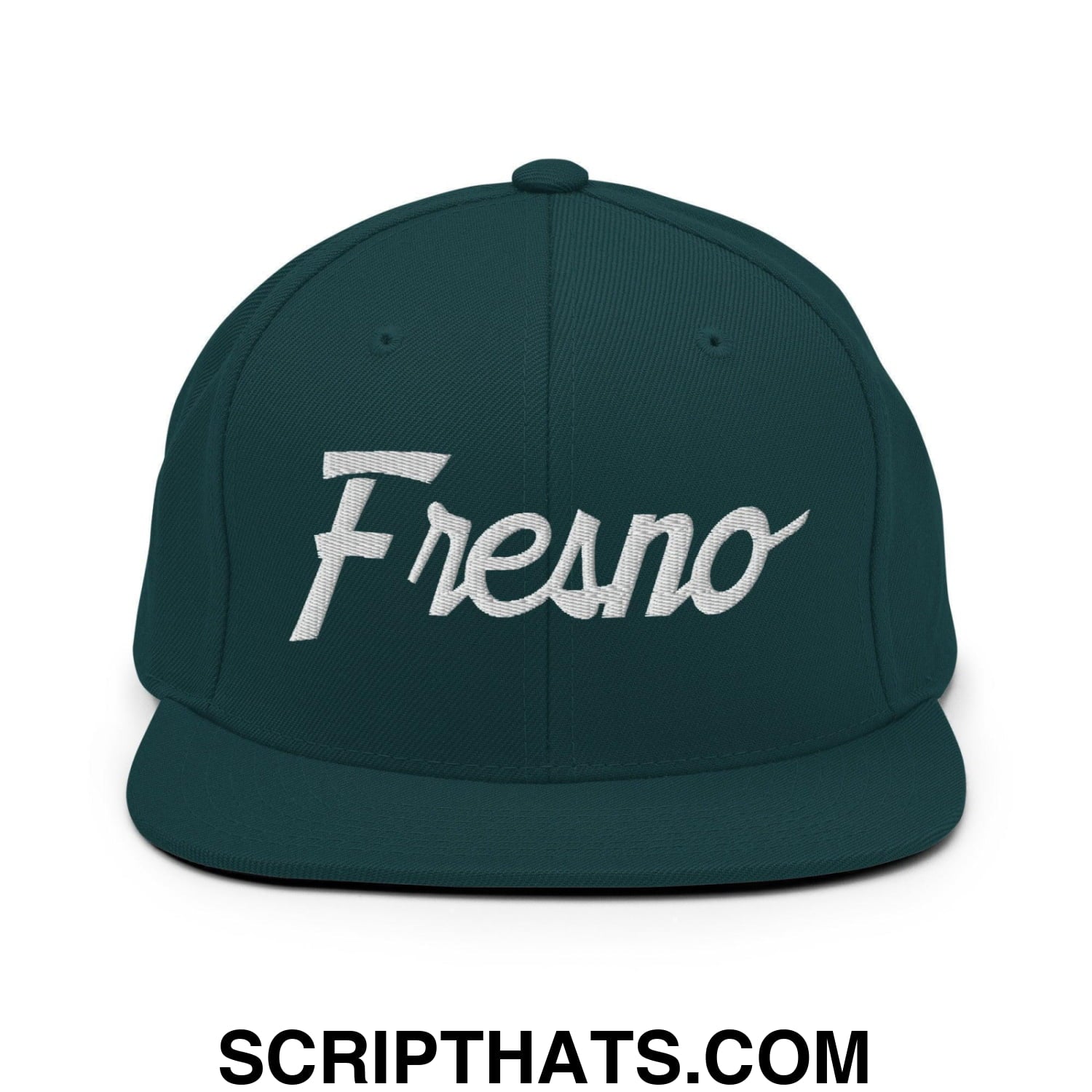 Fresno Script Snapback Hat Spruce