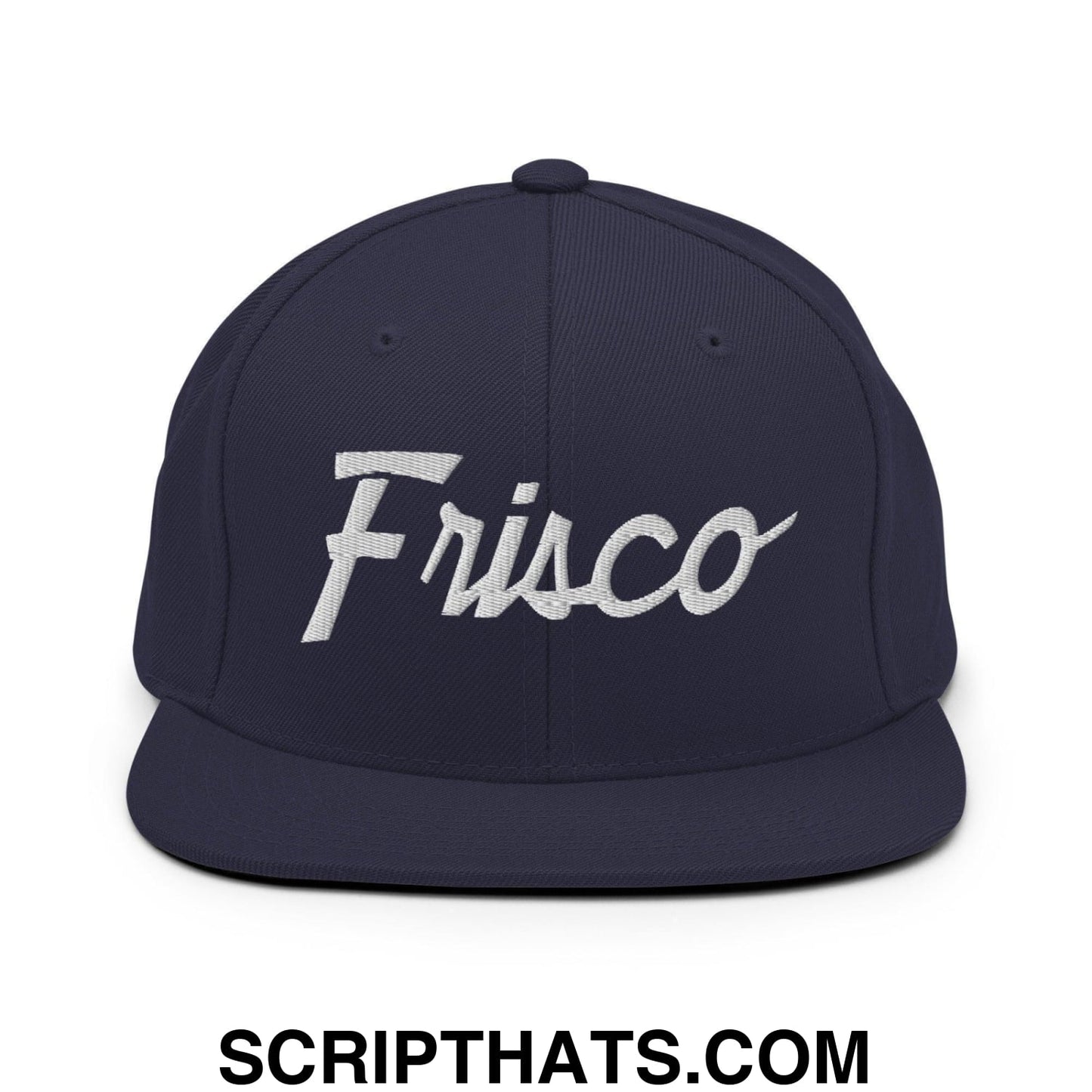 Frisco Script Snapback Hat Navy