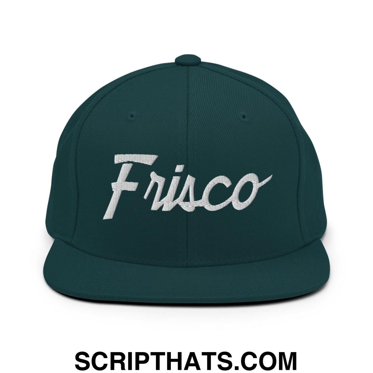 Frisco Script Snapback Hat Spruce
